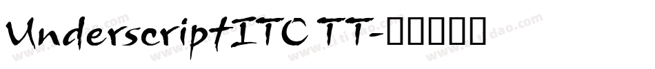 UnderscriptITC TT字体转换